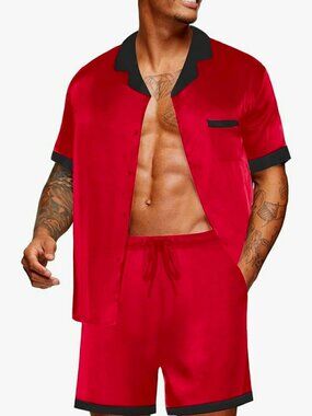 Mens satin PJ set